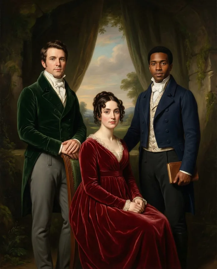 Multiple pet portrait showing two pets together requiring larger canvas size