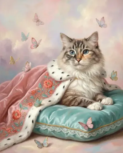 Close-up print quality test comparing crown and paw alternative AI portrait outputs